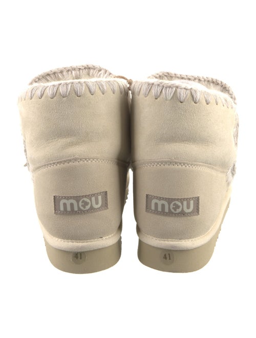 Mou Suede Printed Lace-Up Boots