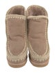 Mou Suede Whipstitch Trim Boots