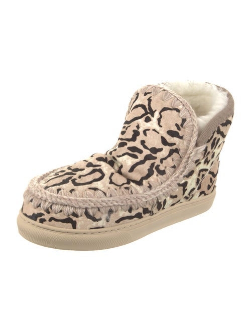 Mou Calf Hair Animal Print Boots
