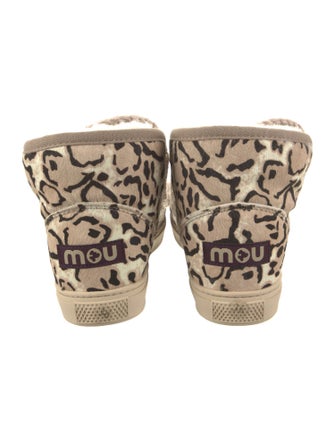 Mou Calf Hair Animal Print Boots