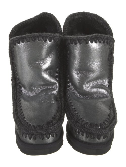 Mou Suede Whipstitch Trim Boots