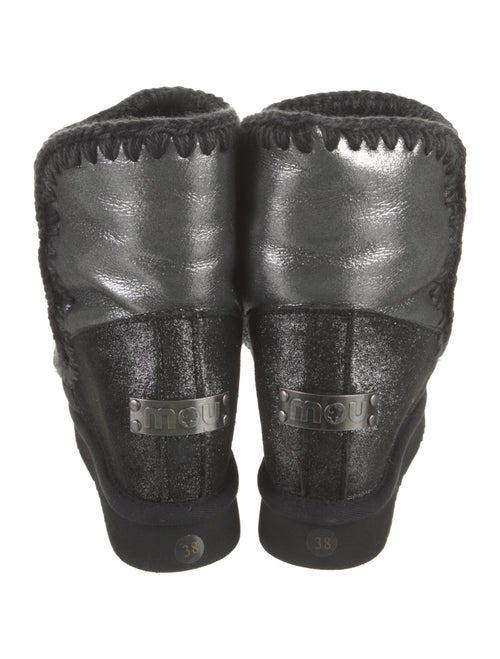 Mou Suede Whipstitch Trim Boots