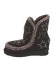 Mou Suede Printed Snow Boots