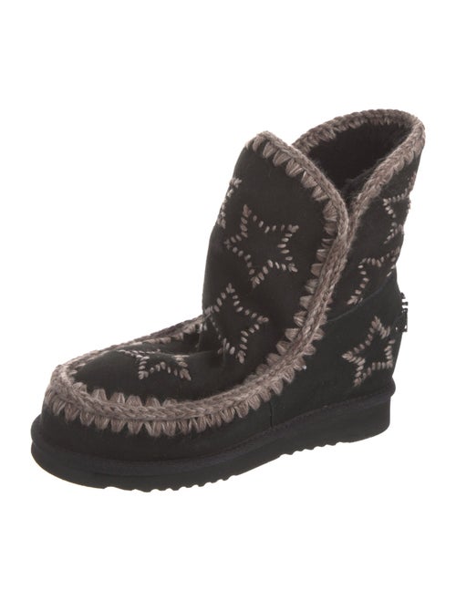 Mou Suede Printed Snow Boots
