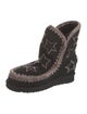 Mou Suede Printed Snow Boots