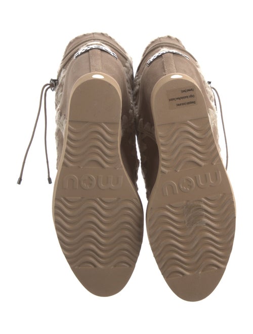 Mou Suede Whipstitch Trim Boots