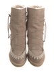 Mou Suede Whipstitch Trim Boots