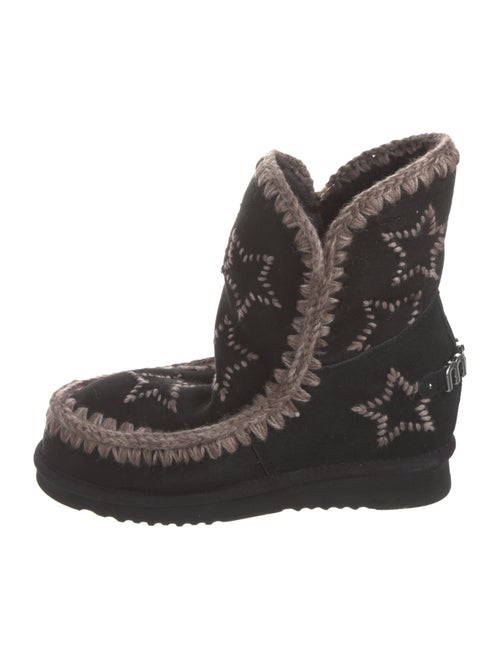 Mou Suede Printed Snow Boots