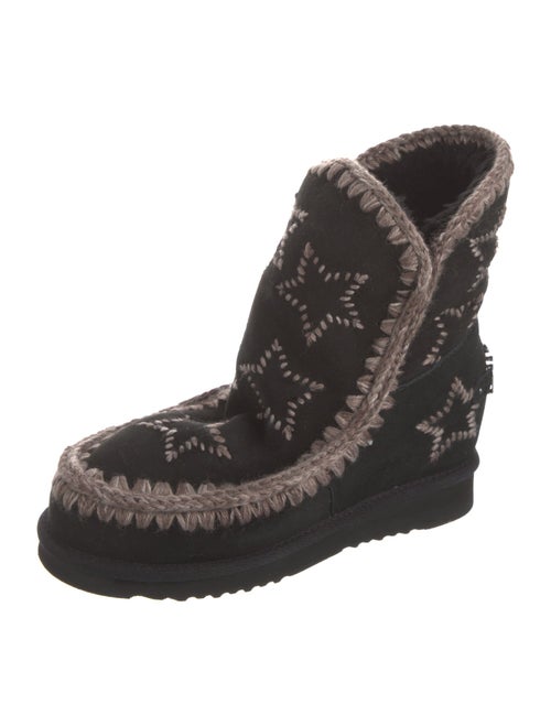 Mou Suede Printed Snow Boots