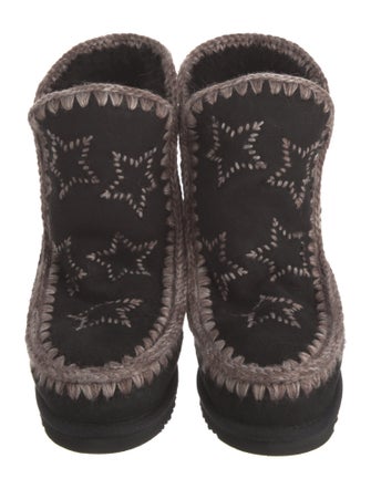 Mou Suede Printed Snow Boots