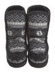 Mou Tweed Printed Snow Boots