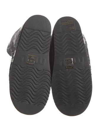 Mou Tweed Printed Snow Boots