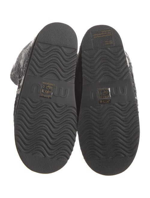 Mou Tweed Printed Snow Boots