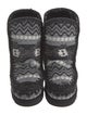 Mou Tweed Printed Snow Boots