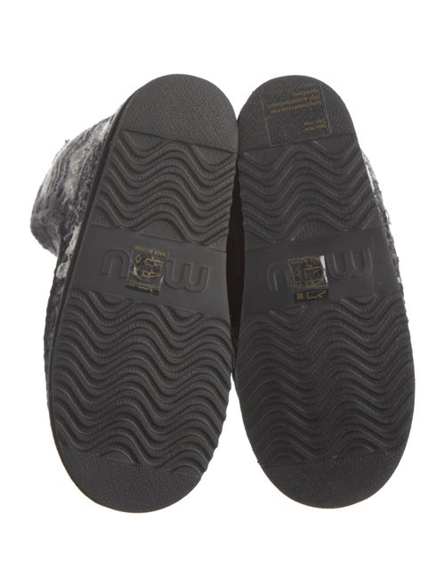 Mou Tweed Printed Snow Boots