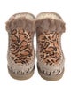 Mou Ponyhair Printed Snow Boots