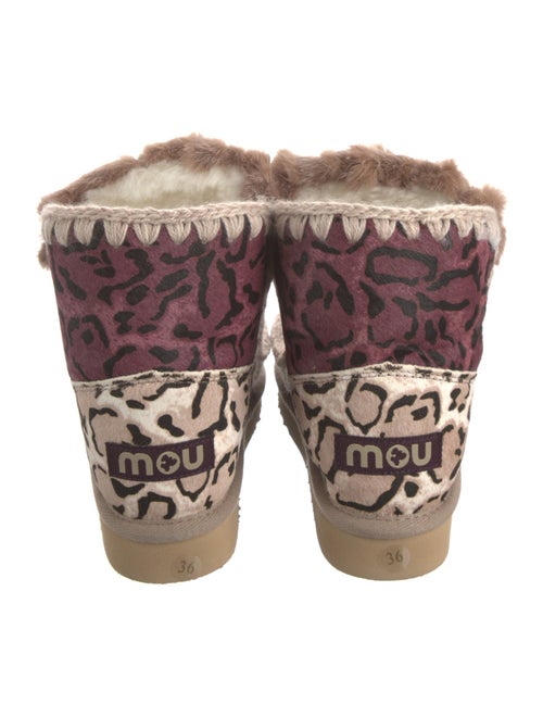 Mou Ponyhair Printed Snow Boots