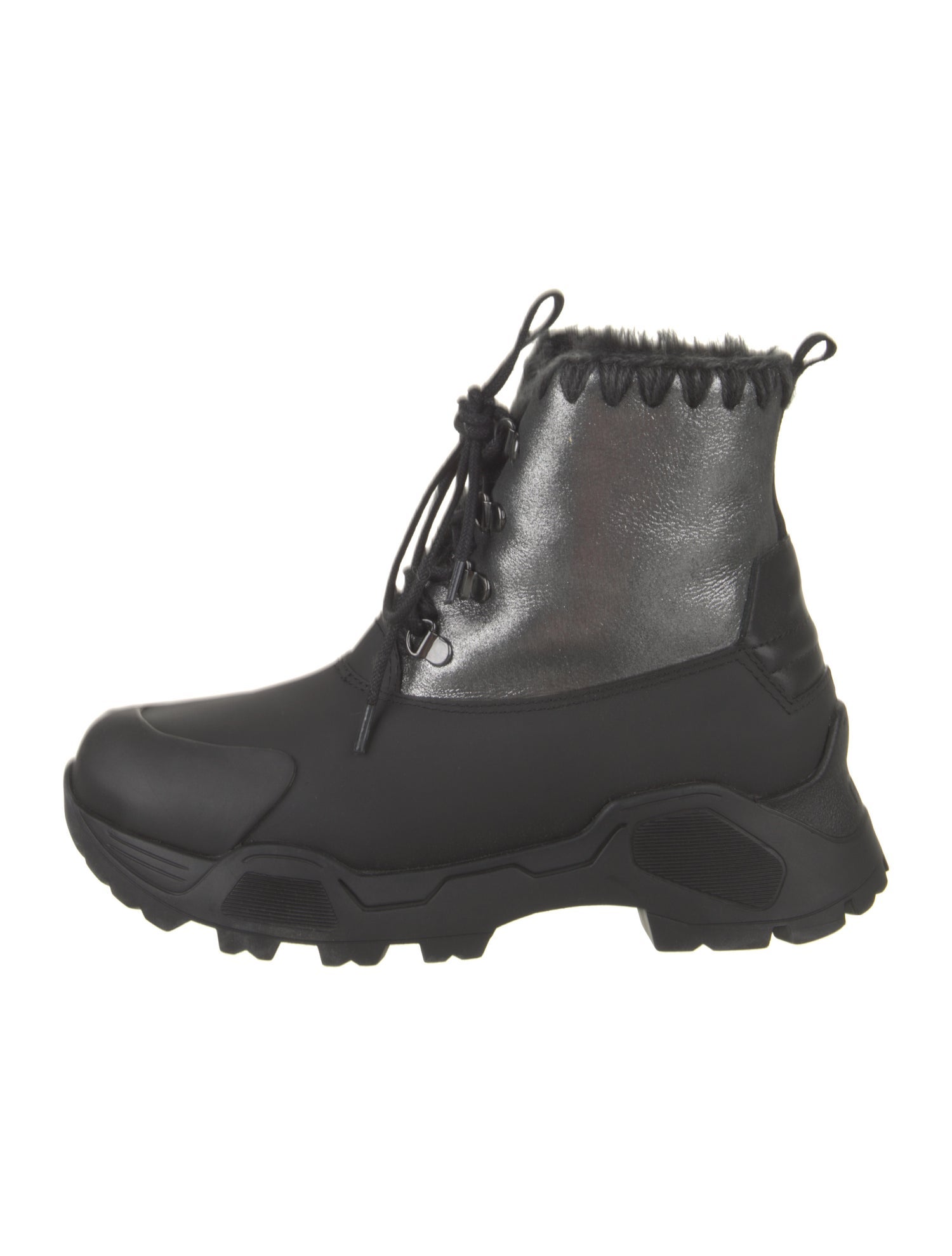 Mou Suede Combat Boots
