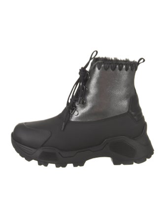 Mou Suede Combat Boots