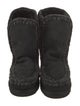 Mou Suede Whipstitch Trim Boots