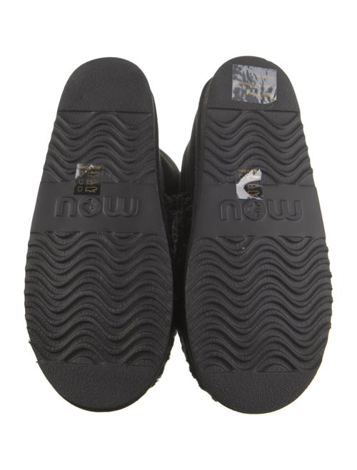 Mou Suede Whipstitch Trim Boots