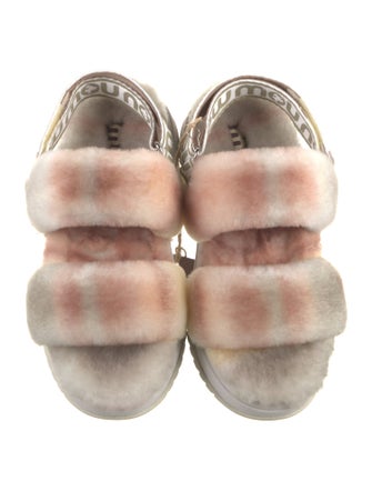 Mou Faux Fur Animal Print Espadrilles