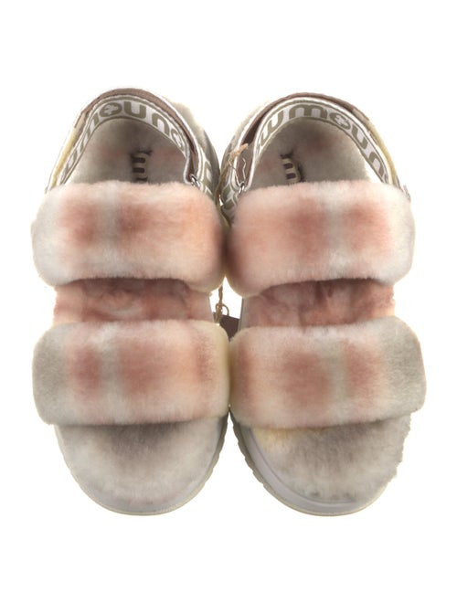 Mou Faux Fur Animal Print Espadrilles