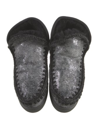 Mou Suede Crochet Trim Lace-Up Boots