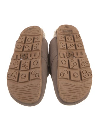 Mou Suede Embroidered Accent Mules