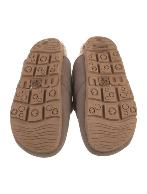 Mou Suede Embroidered Accent Mules