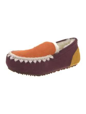 Mou Suede Colorblock Pattern Espadrilles
