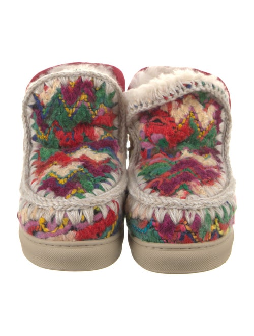 Mou Wool Printed Lace-Up Boots