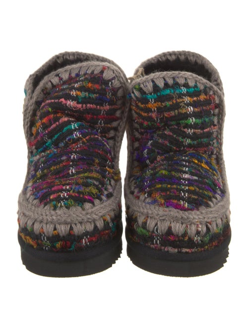 Mou Tweed Tweed Pattern Hiking Boots