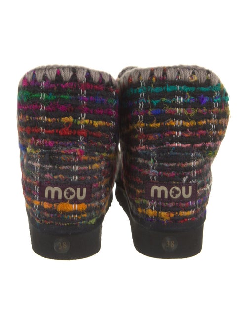 Mou Tweed Tweed Pattern Hiking Boots