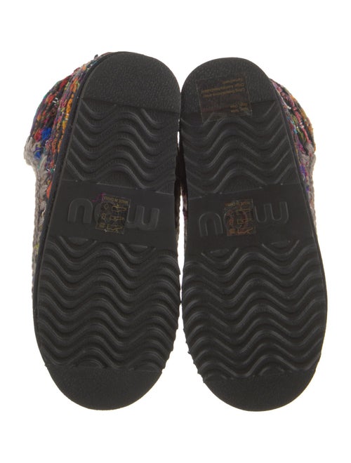 Mou Tweed Tweed Pattern Hiking Boots