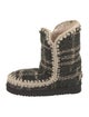 Mou Tweed Tweed Pattern Boots