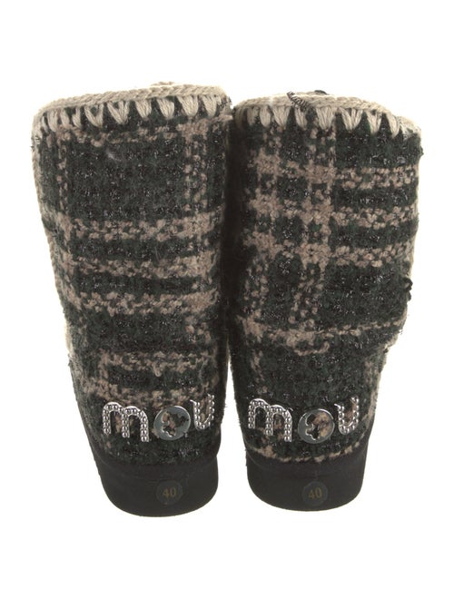 Mou Tweed Tweed Pattern Boots