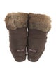 Mou Suede Faux Fur Trim Boots