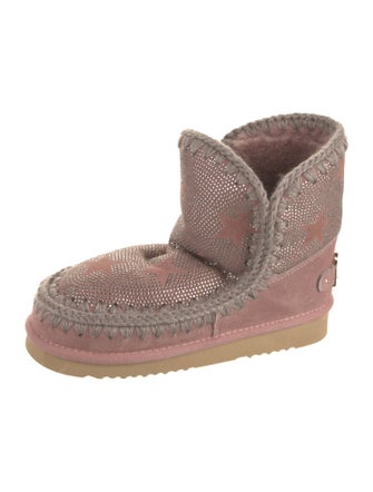 Mou Suede Patterned Boots