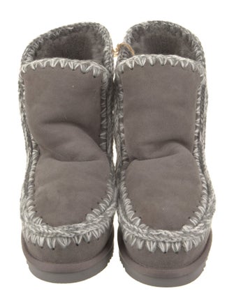 Mou Suede Lace-Up Boots