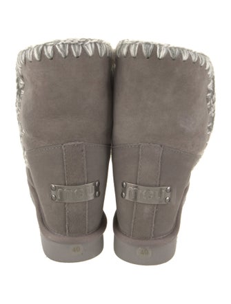 Mou Suede Lace-Up Boots