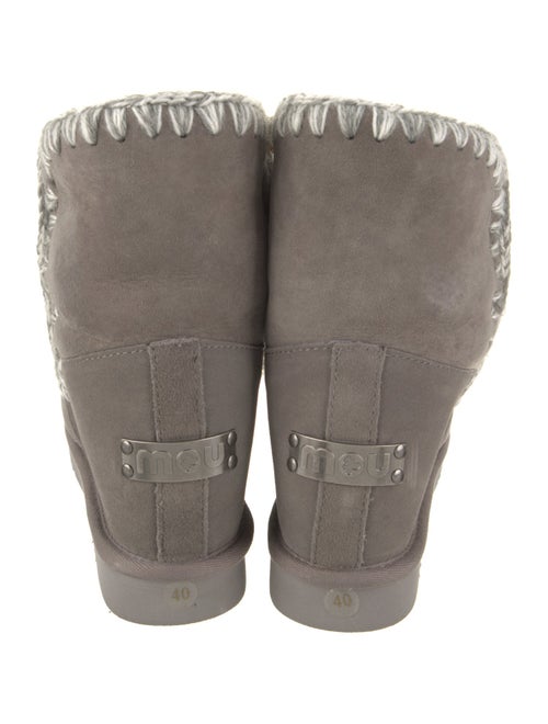 Mou Suede Lace-Up Boots