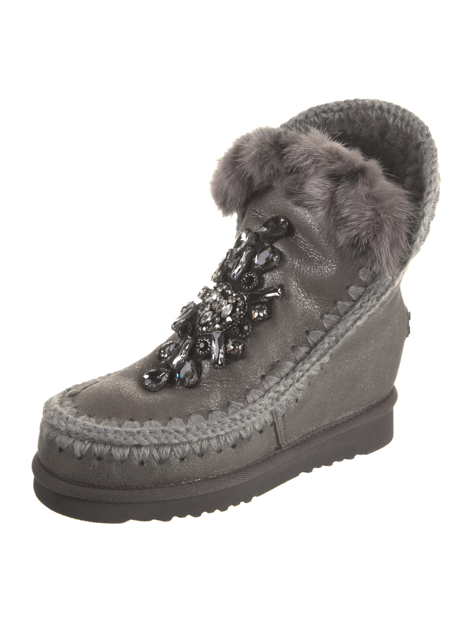 Mou Leather Snow Boots