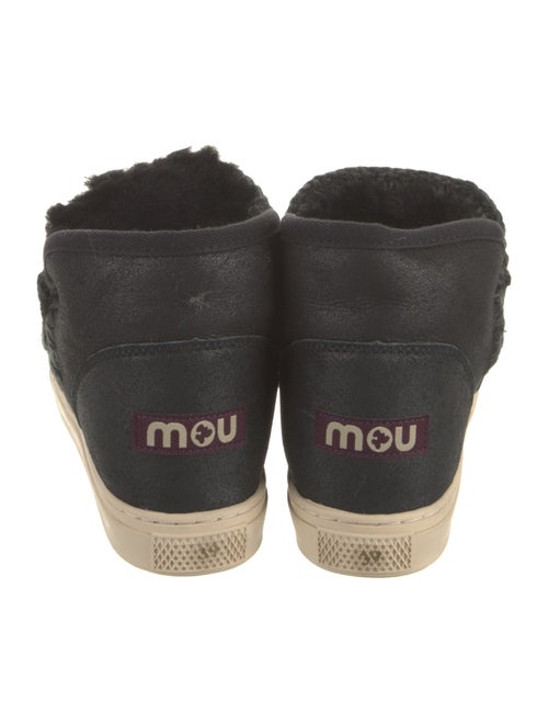 Mou Suede Embroidered Accent Boots