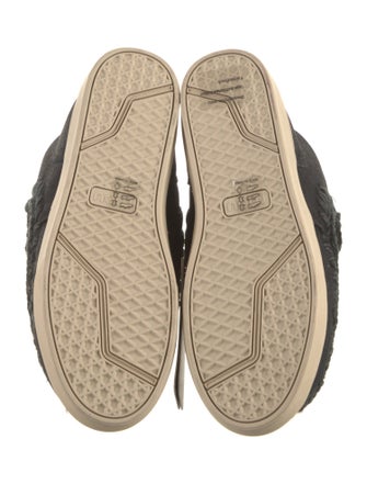 Mou Suede Embroidered Accent Boots