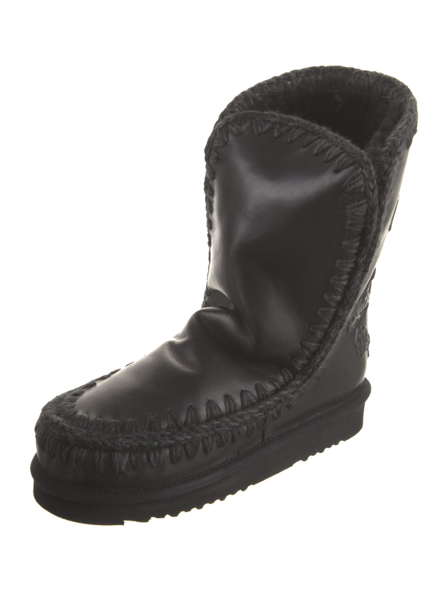 Mou Leather Snow Boots