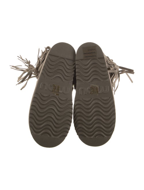 Mou Suede Embroidered Accent Boots