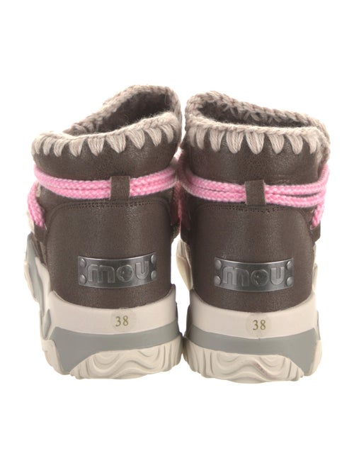 Mou Suede Patterned Hiking Boots