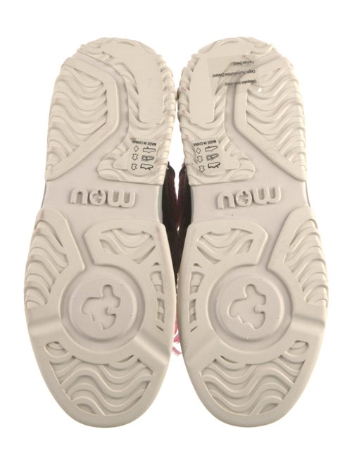 Mou Suede Patterned Hiking Boots