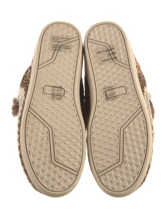 Mou Ponyhair Animal Print Boots